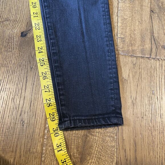 American Eagle Women's Size 4 Long Super Stretch Black High Rise Denim Jegging - Picture 5 of 8